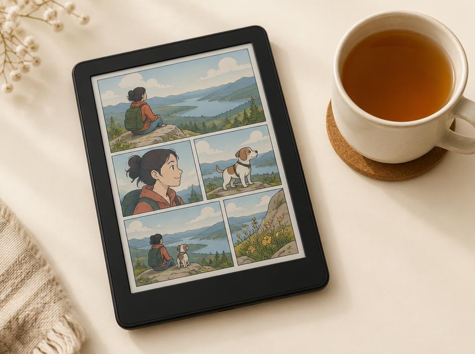 Illustrative image of Kindle Colorsoft